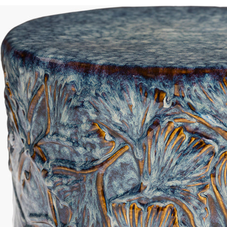 Modern European furniture - Carved Ceramic Garden Stool - www.oroa.com