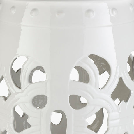 Modern European furniture - Openwork Glazed Ceramic Garden Stool - www.oroa.com