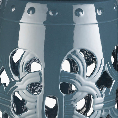 Modern European furniture - Openwork Glazed Ceramic Garden Stool - www.oroa.com