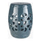 Modern European furniture - Openwork Glazed Ceramic Garden Stool - www.oroa.com