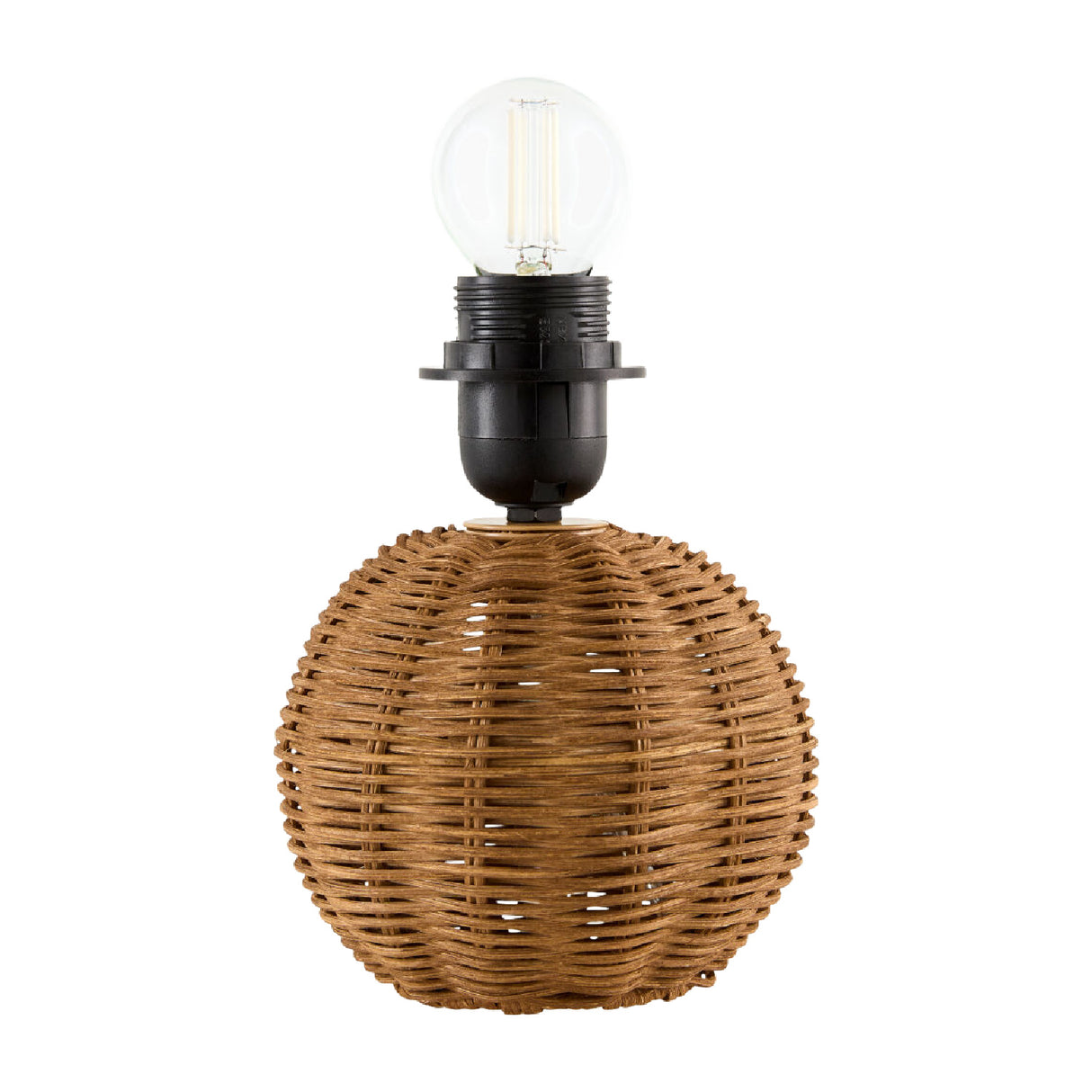   Round Rattan Accent Table Lamp | Oroa.com