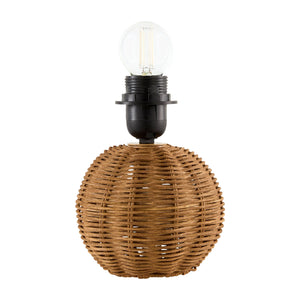   Round Rattan Accent Table Lamp | Oroa.com