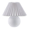 Modern European furniture - Pleated Linen Ceramic Table Lamp - www.oroa.com