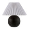Modern European furniture - Pleated Linen Ceramic Table Lamp - www.oroa.com