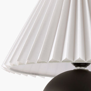   Pleated Linen Ceramic Table Lamp | Oroa.com