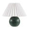 Modern European furniture - Pleated Linen Travertine Table Lamp - www.oroa.com