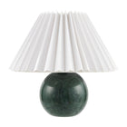 Modern European furniture - Pleated Linen Travertine Table Lamp - www.oroa.com
