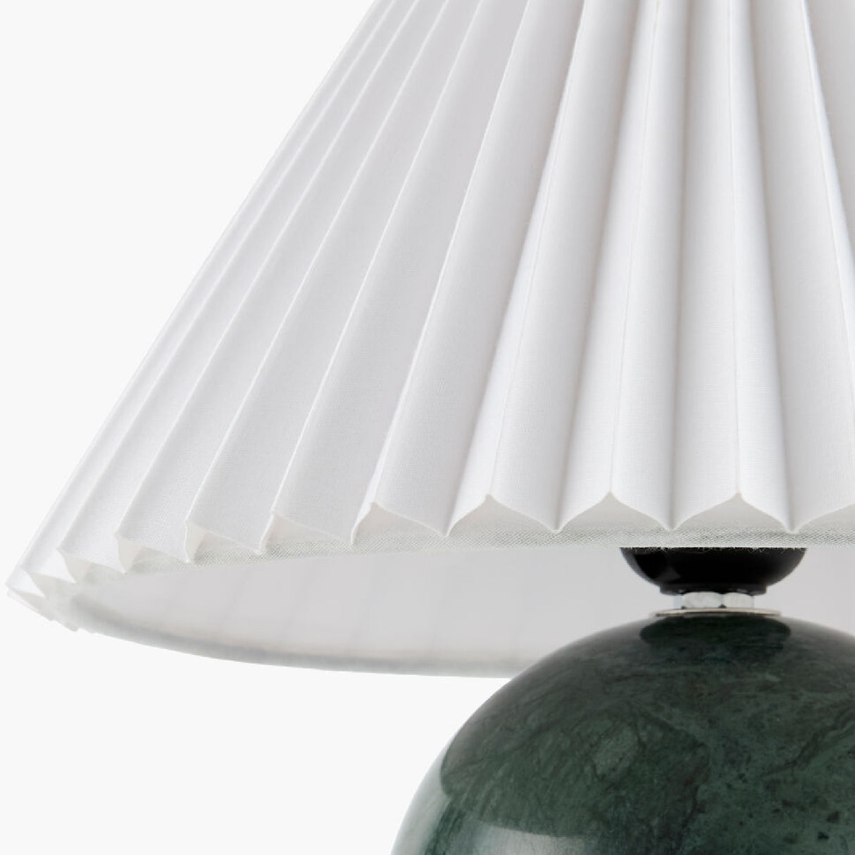   Pleated Linen Travertine Table Lamp | Oroa.com