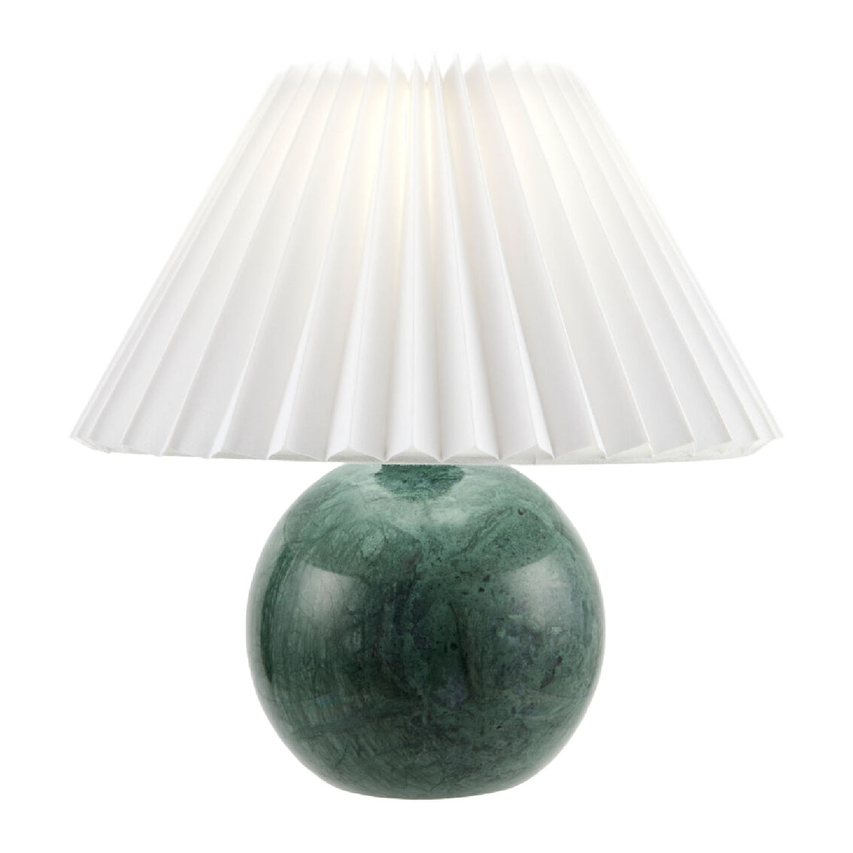   Pleated Linen Travertine Table Lamp | Oroa.com