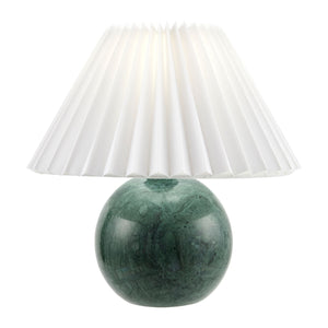   Pleated Linen Travertine Table Lamp | Oroa.com