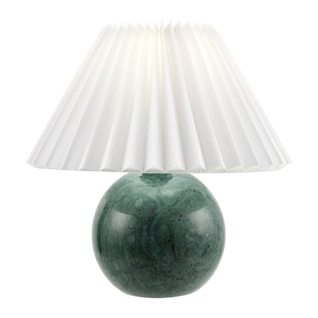 Modern European furniture - Pleated Linen Travertine Table Lamp - www.oroa.com
