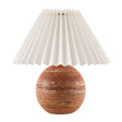 Modern European furniture - Red Travertine Base Table Lamp - www.oroa.com