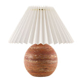 Modern European furniture - Red Travertine Base Table Lamp - www.oroa.com