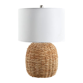 Modern European furniture - Rattan White Cotton Table Lamp - www.oroa.com