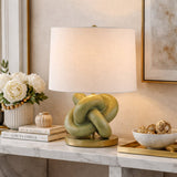 Modern European furniture - Knotted Base Accent Table Lamp - www.oroa.com