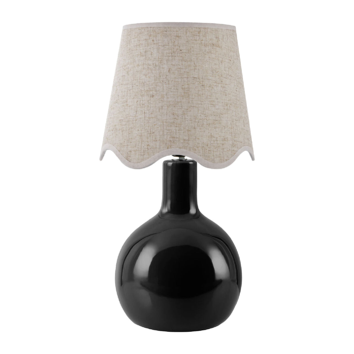  Wavy-Edge Rattan Ceramic Table Lamp | Oroa.com