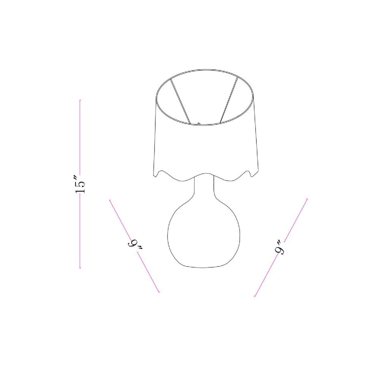   Wavy-Edge Rattan Ceramic Table Lamp | Oroa.com