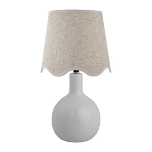   Wavy-Edge Rattan Ceramic Table Lamp | Oroa.com