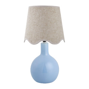   Wavy-Edge Rattan Ceramic Table Lamp | Oroa.com