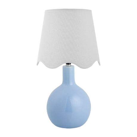 Modern European furniture - Wavy-Edge Rattan Ceramic Table Lamp - www.oroa.com