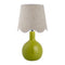 Modern European furniture - Wavy-Edge Rattan Ceramic Table Lamp - www.oroa.com