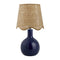 Modern European furniture - Wavy-Edge Rattan Ceramic Table Lamp - www.oroa.com
