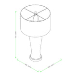 Modern European furniture - Gray Concrete Accent Table Lamp - www.oroa.com