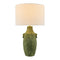 Modern European furniture - Rustic Green Ceramic Table Lamp - www.oroa.com