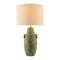 Modern European furniture - Handpainted Green Ceramic Table Lamp - www.oroa.com