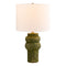 Modern European furniture - Rustic Green Ceramic Table Lamp - www.oroa.com
