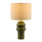 Modern European furniture - Handpainted Green Ceramic Table Lamp - www.oroa.com