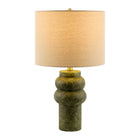 Modern European furniture - Handpainted Green Ceramic Table Lamp - www.oroa.com