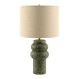Modern European furniture - Handpainted Green Ceramic Table Lamp - www.oroa.com