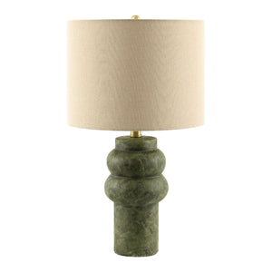   Handpainted Green Ceramic Table Lamp | Oroa.com
