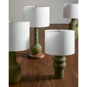   Rustic Green Ceramic Table Lamp | Oroa.com
