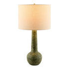 Modern European furniture - Handpainted Green Ceramic Table Lamp - www.oroa.com