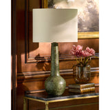 Modern European furniture - Handpainted Green Ceramic Table Lamp - www.oroa.com