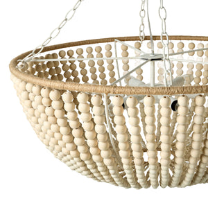   Cream Beaded Pendant Lamp | Oroa.com