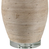 Modern European furniture -  Cement Base Linen Table Lamp - www.oroa.com