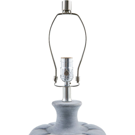 Modern European furniture - Gray Cement Linen Table Lamp - www.oroa.com