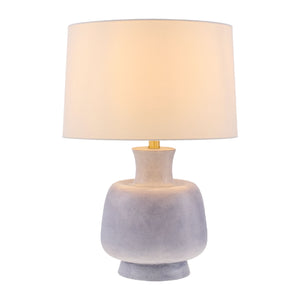   Painted Base Linen Table Lamp | Oroa.com