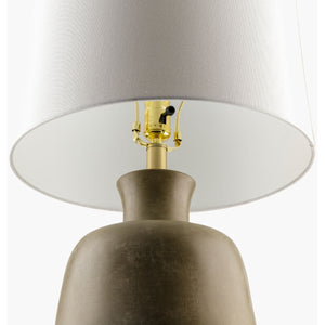   Painted Base Linen Table Lamp | Oroa.com