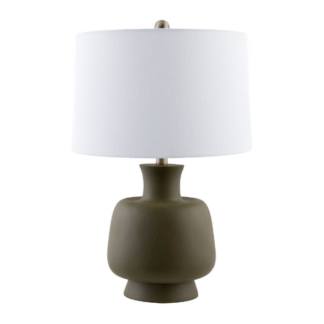 Modern European furniture - Painted Base Linen Table Lamp - www.oroa.com