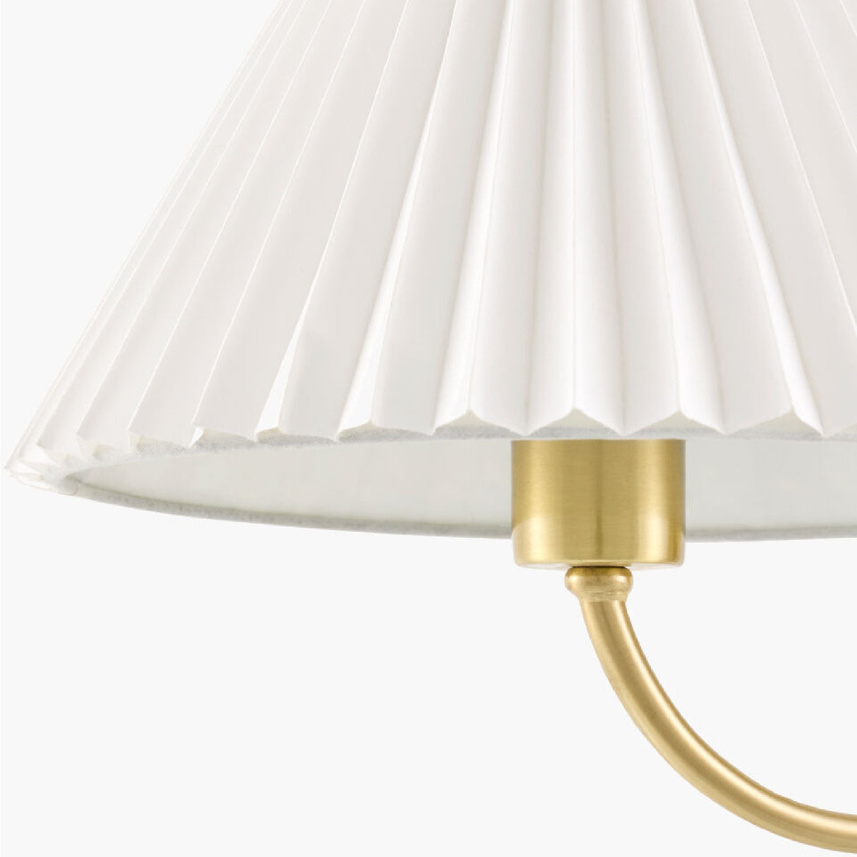   Pleated White Linen Wall Lamp | Oroa.com
