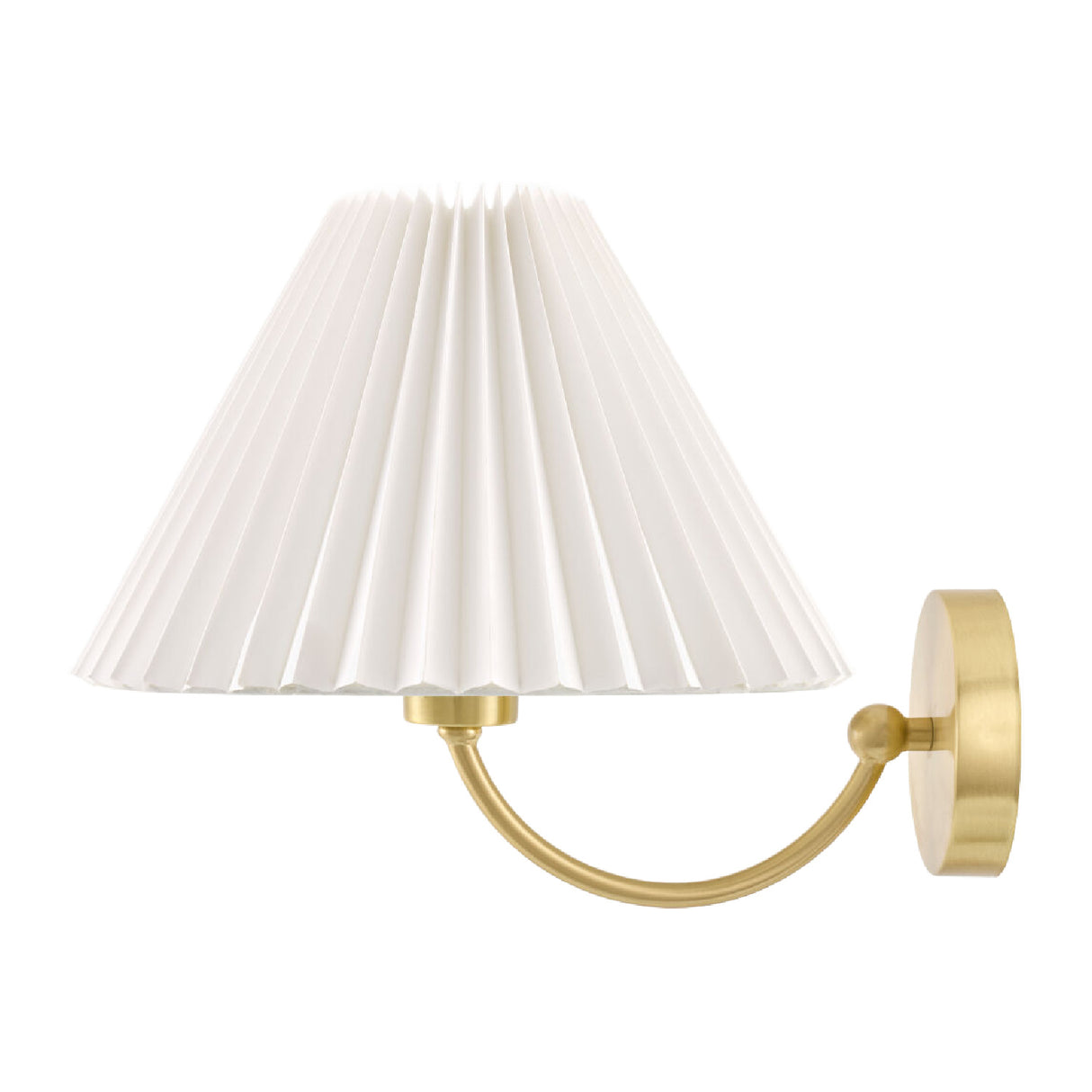   Pleated White Linen Wall Lamp | Oroa.com