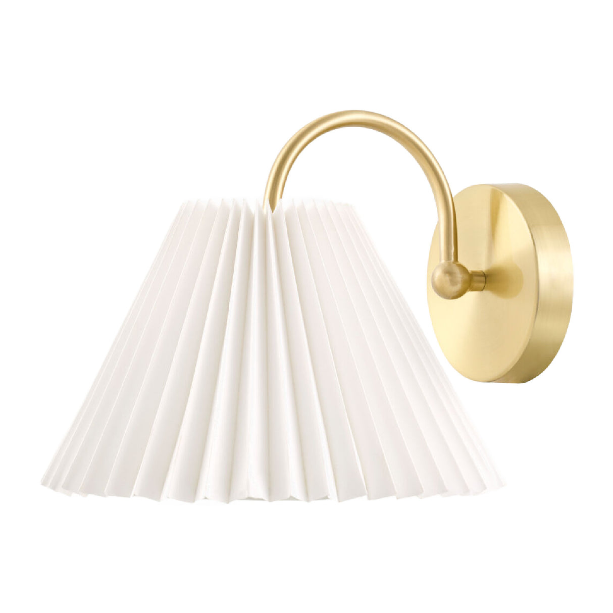   Pleated White Linen Wall Lamp | Oroa.com
