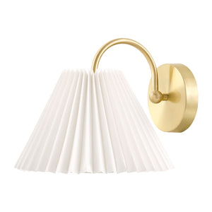   Pleated White Linen Wall Lamp | Oroa.com