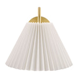 Modern European furniture - Pleated White Linen Wall Lamp - www.oroa.com
