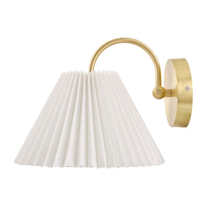   Pleated White Linen Wall Lamp | Oroa.com