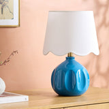 Modern European furniture - Wavy Linen Accent Table Lamp - www.oroa.com